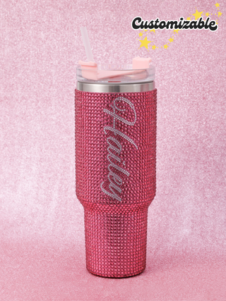 Customizable Bling Tumbler 38.4oz ❤ Crystal bottle ❤ Personalized Bling Tumbler