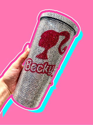 Customizable Bling Tumbler 16oz Stainless Steel Cup