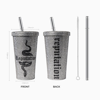 TS Bling Tumbler 16oz 【Reputation Edition】Double Wall Coffee Cup