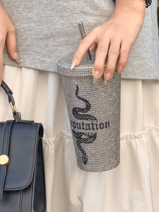 TS Bling Tumbler 16oz 【Reputation Edition】Double Wall Coffee Cup