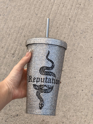 TS Bling Tumbler 16oz 【Reputation Edition】Double Wall Coffee Cup