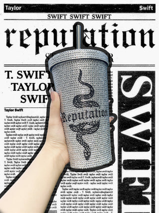 TS Bling Tumbler 16oz 【Reputation Edition】Double Wall Coffee Cup