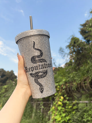 TS Bling Tumbler 16oz 【Reputation Edition】Double Wall Coffee Cup