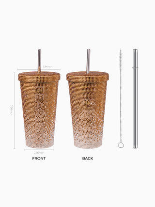 TS Bling Tumbler 16oz【Fearless Edition】Double Wall Coffee Cup