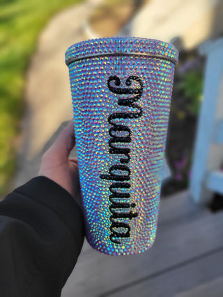 Customizable Bling Tumbler 16oz Stainless Steel Cup