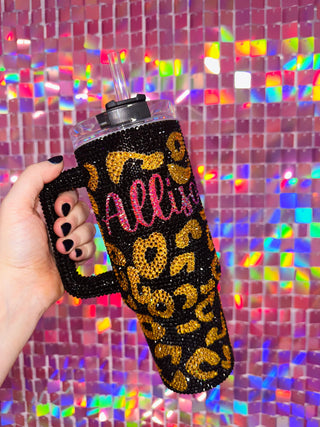 Customizable Bling Tumbler 38.4oz ❤ Crystal bottle ❤ Personalized Bling Tumbler