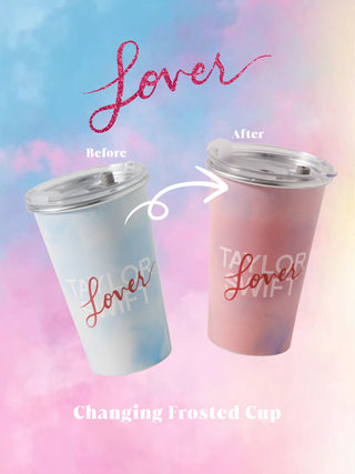 TS Changing Frosted Cup ❤ Lover Color Cup